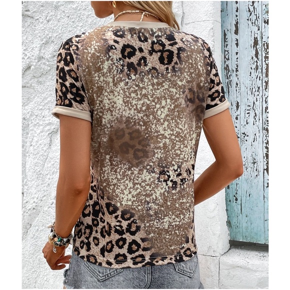 Casual Blessed leopard Print Graphic Tee - Picture 8 of 11
